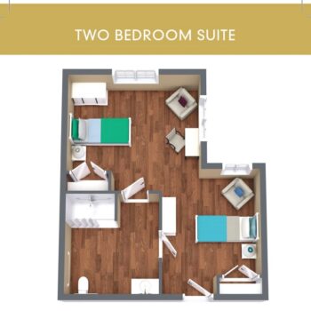 Floor Plan - TWO BEDROOM SUITE